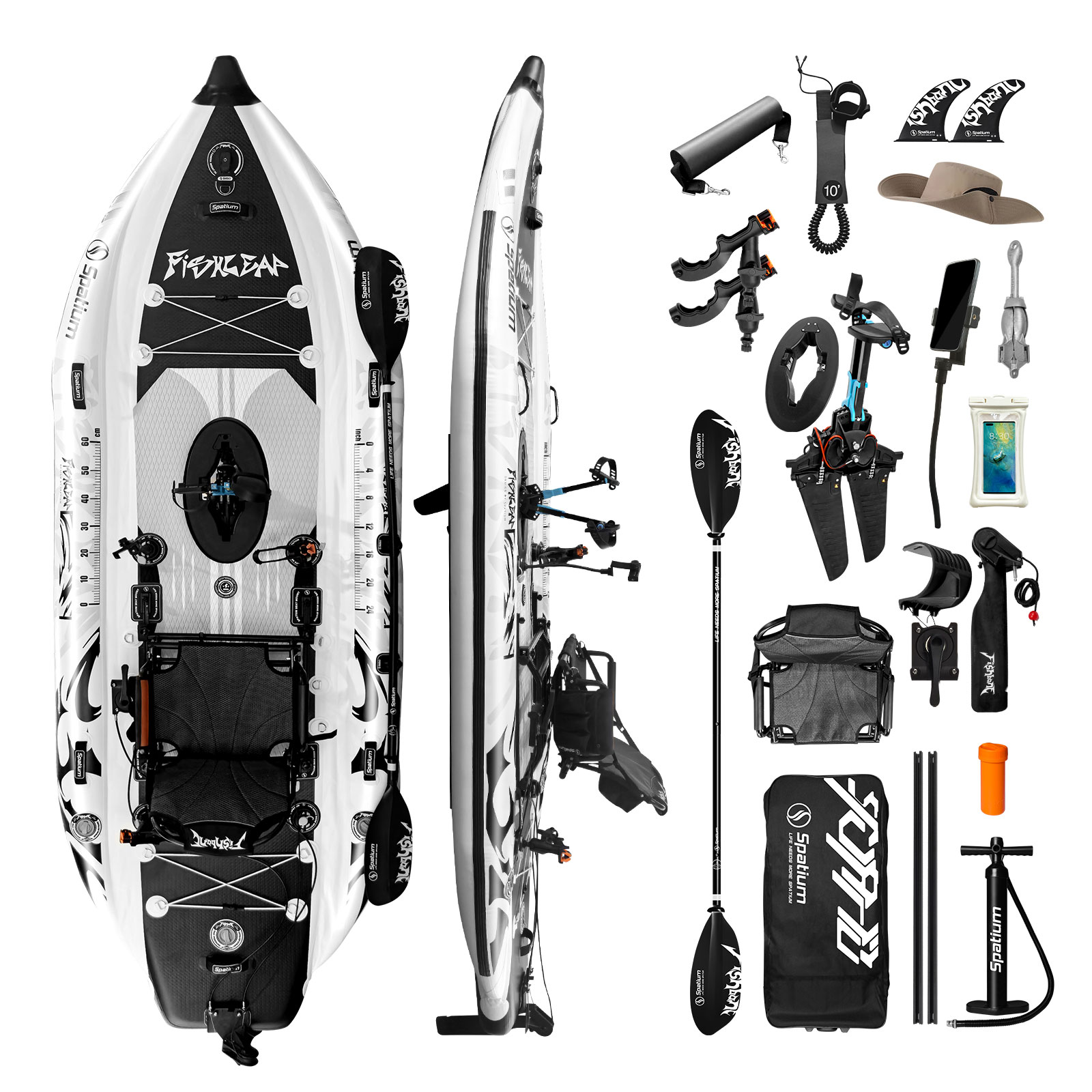 Fishing Kayak Seat - Kayak Inflable Spatium de 11.5 pies