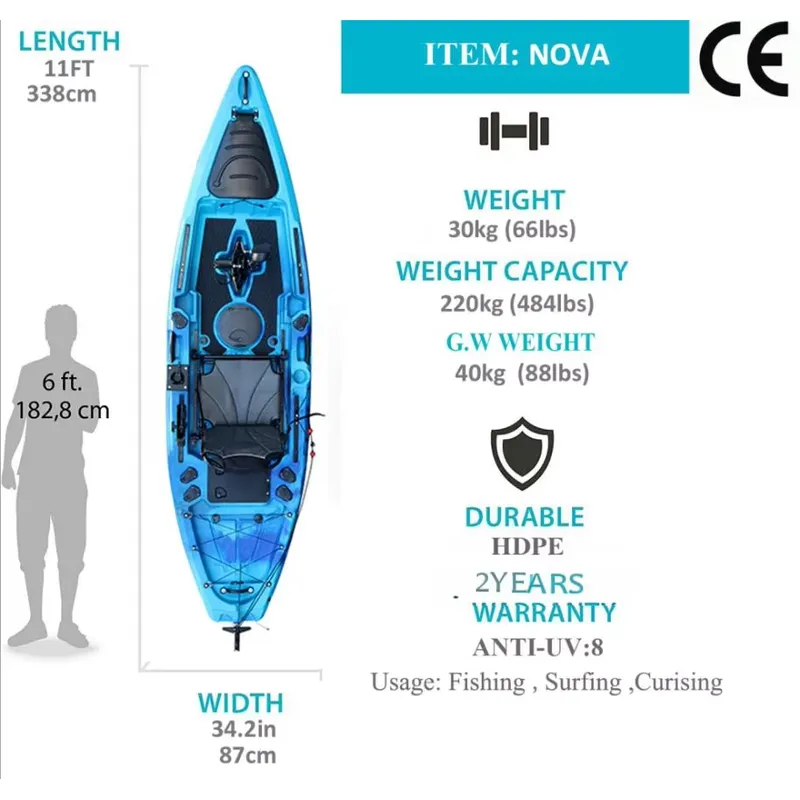 Kayak de Pesca con Pedales y A - Fishing Kayak Sit In reseña y precio